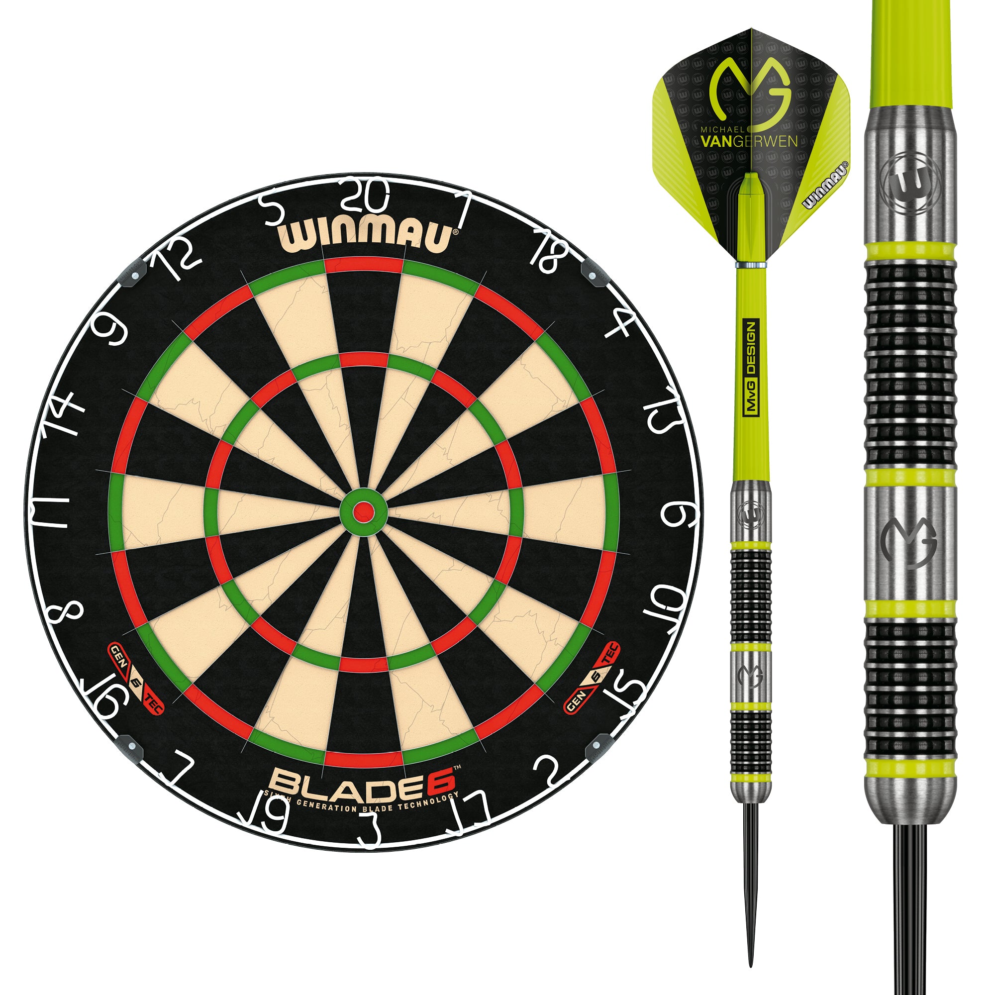 Winmau Blade 6 & MVG Aspire - 24g Darts