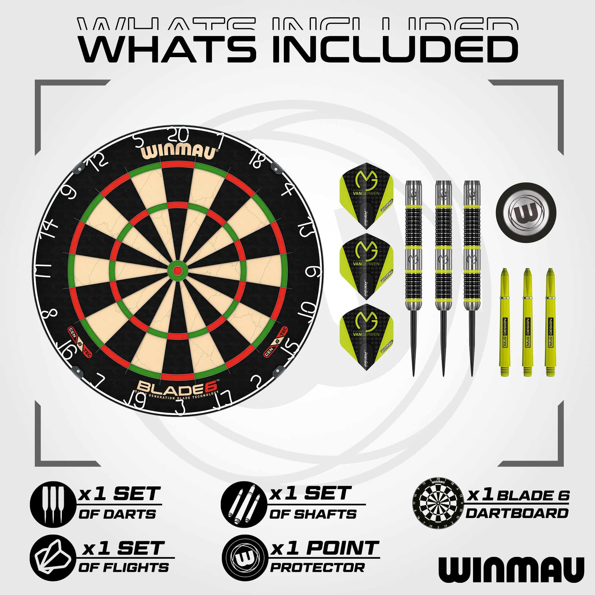 Winmau Blade 6 & MVG Aspire - 24g Darts