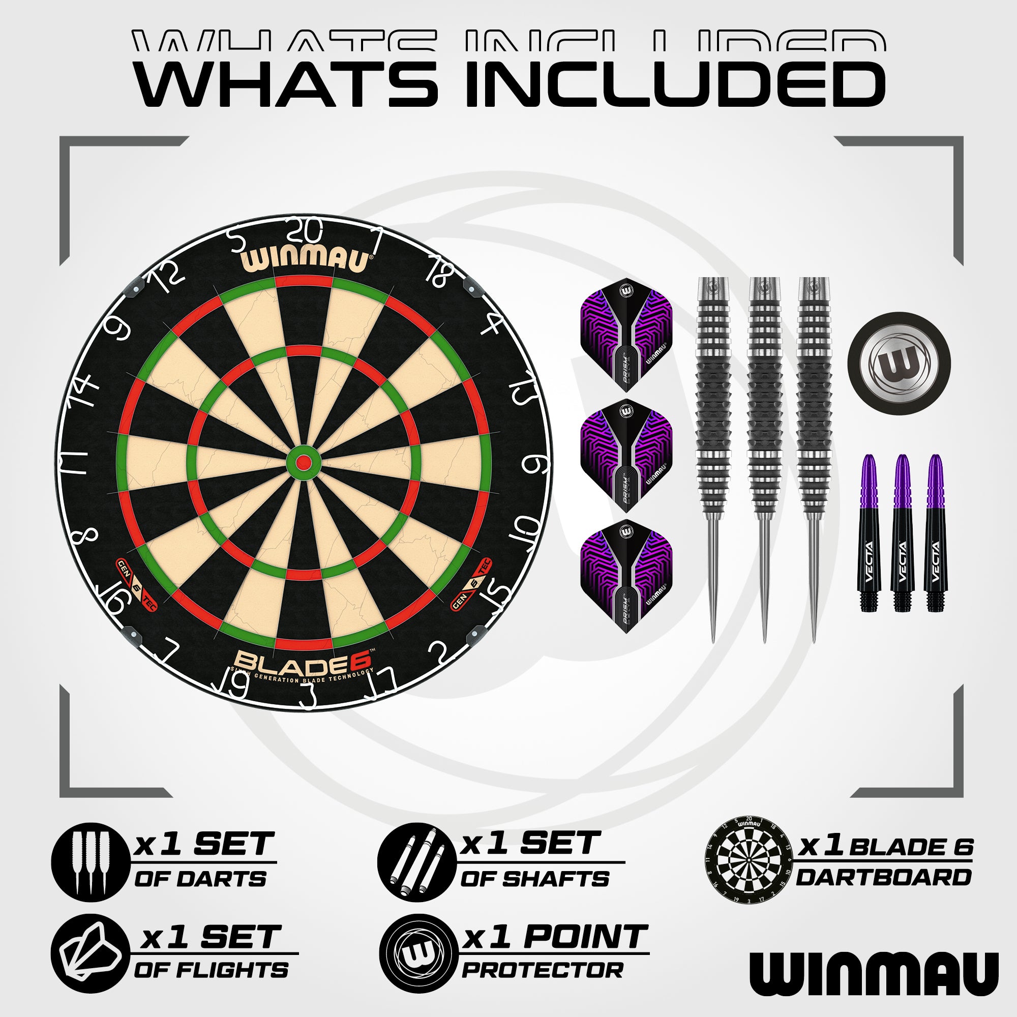 Winmau Blade 6 & Winmau Kairos - 21g Darts