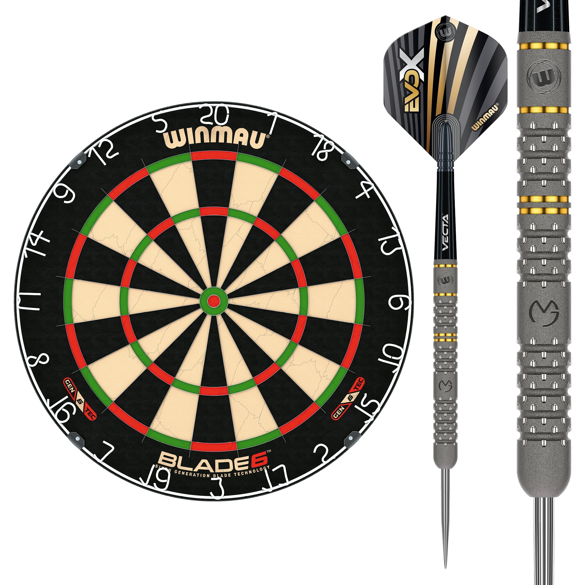 Winmau Blade 6 + MVG EvoX - 24g Darts