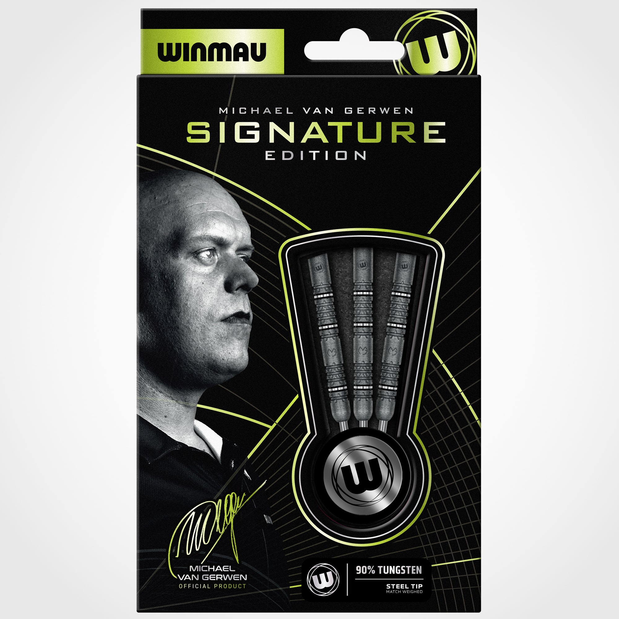 Michael van Gerwen Signature Edition ダーツ MvG Signature Edition Darts | 90% Tungsten | Atom Grip | Winmau