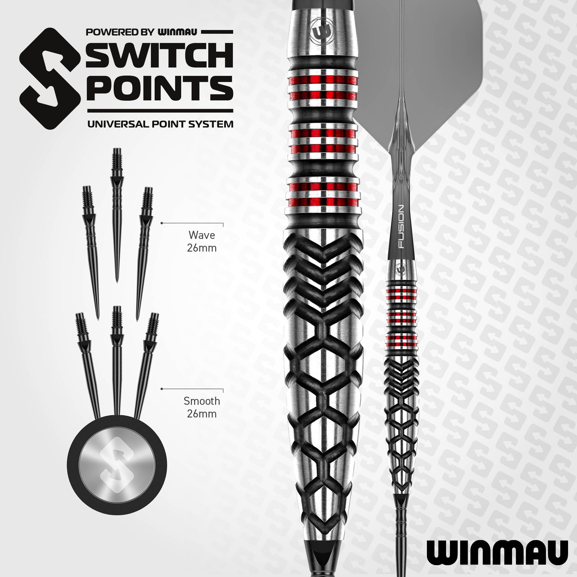 Winmau Fornax 90% Switch Point Darts | Torpedo
