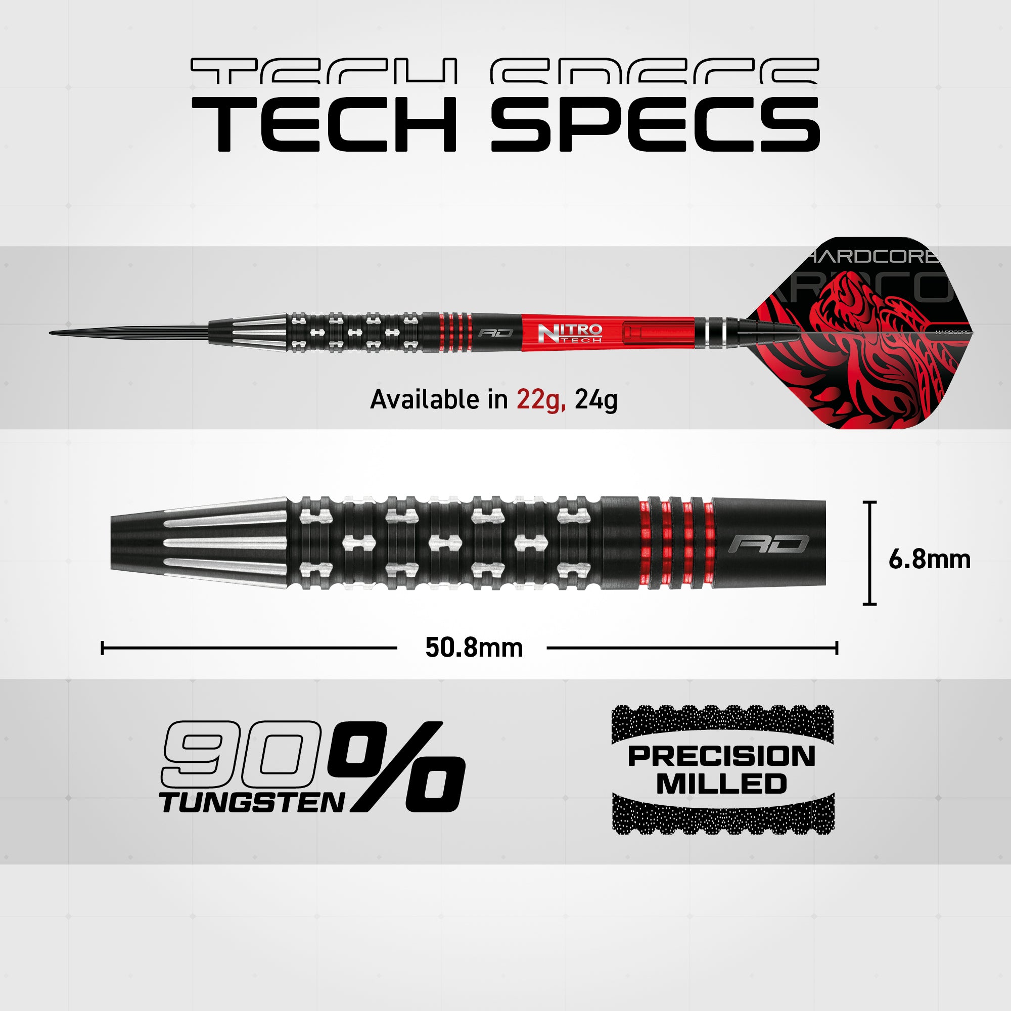 Jonny Clayton Premier League SE Darts | 90% Tungsten | 22g & 24g