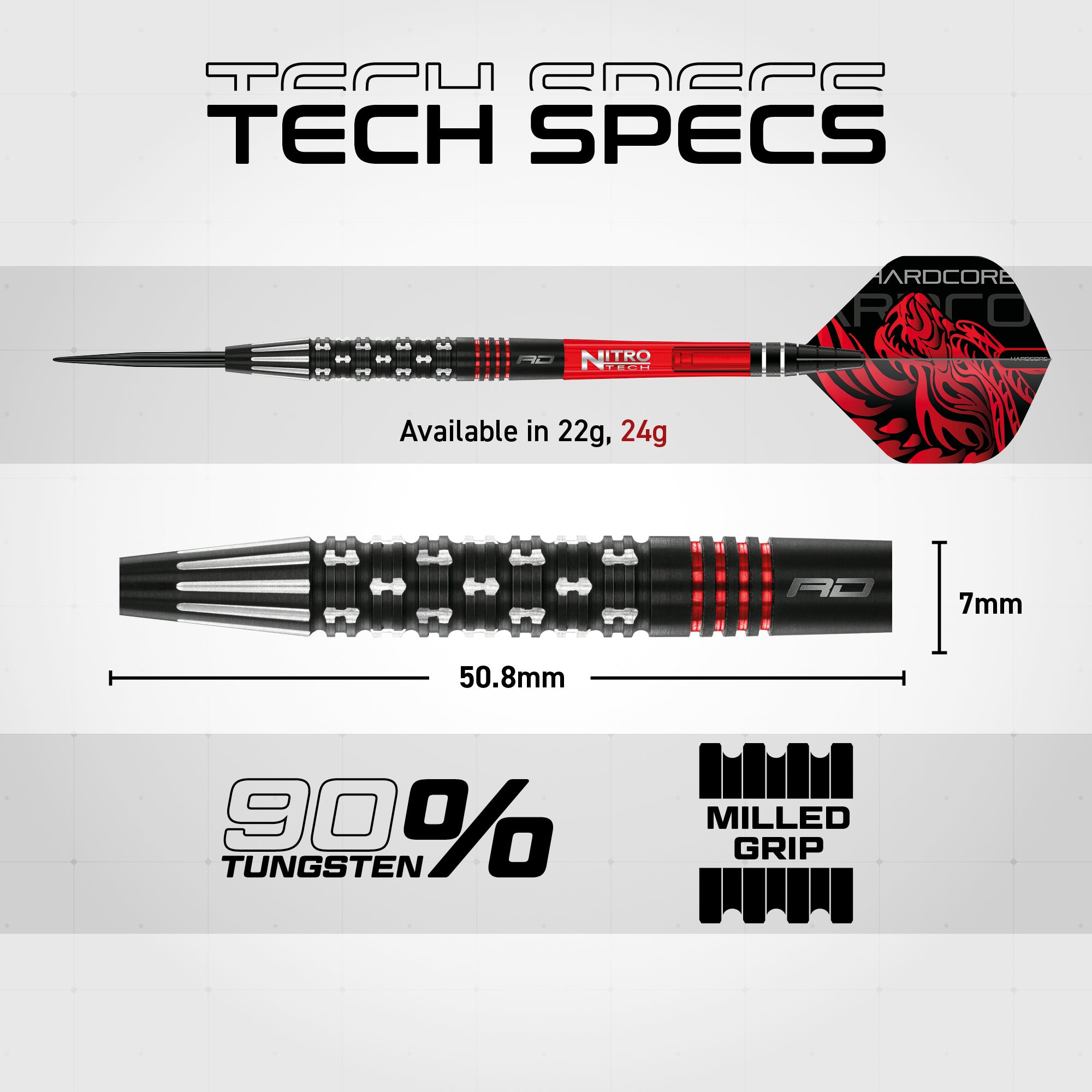 Jonny Clayton Premier League SE Darts | 90% Tungsten | 22g & 24g