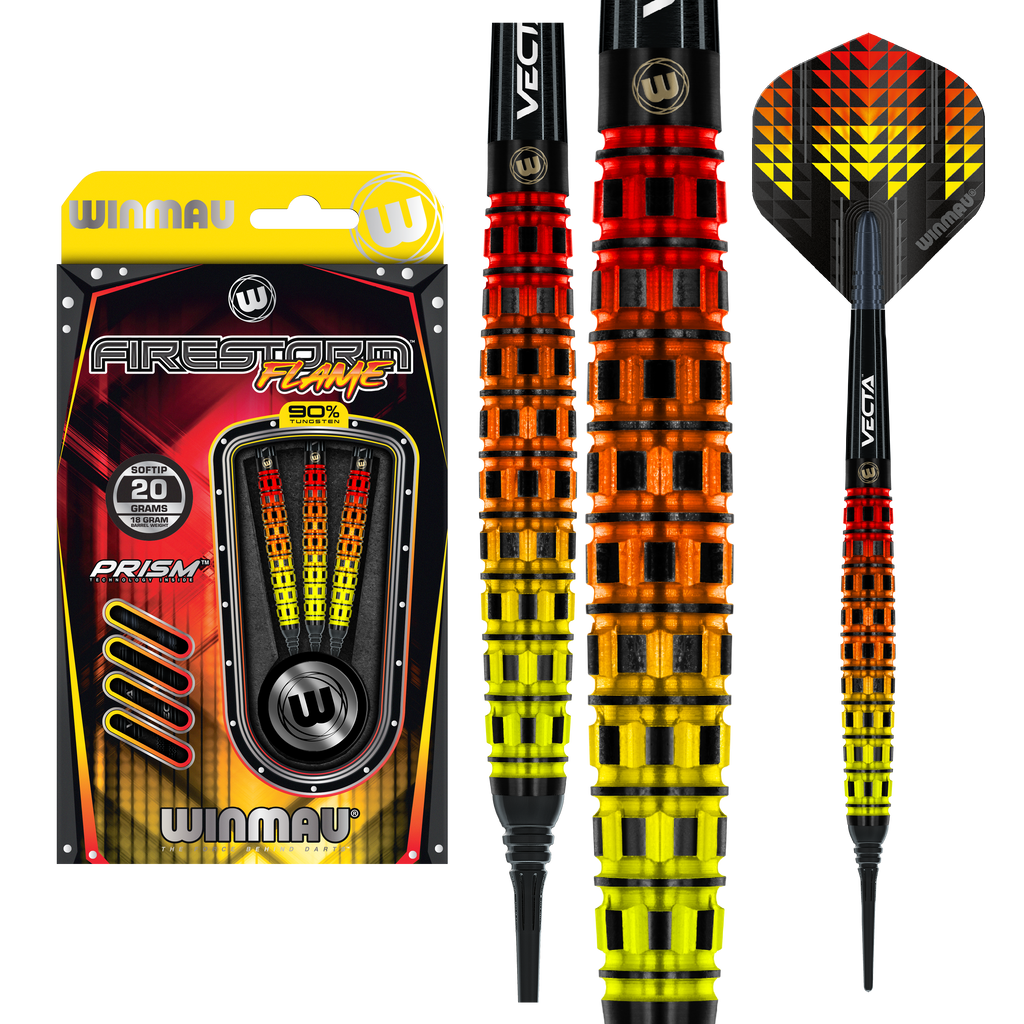 Winmau FIRESTORM FLAME ソフトダーツセット Winmau FIRESTORM FLAME ソフトダーツセット