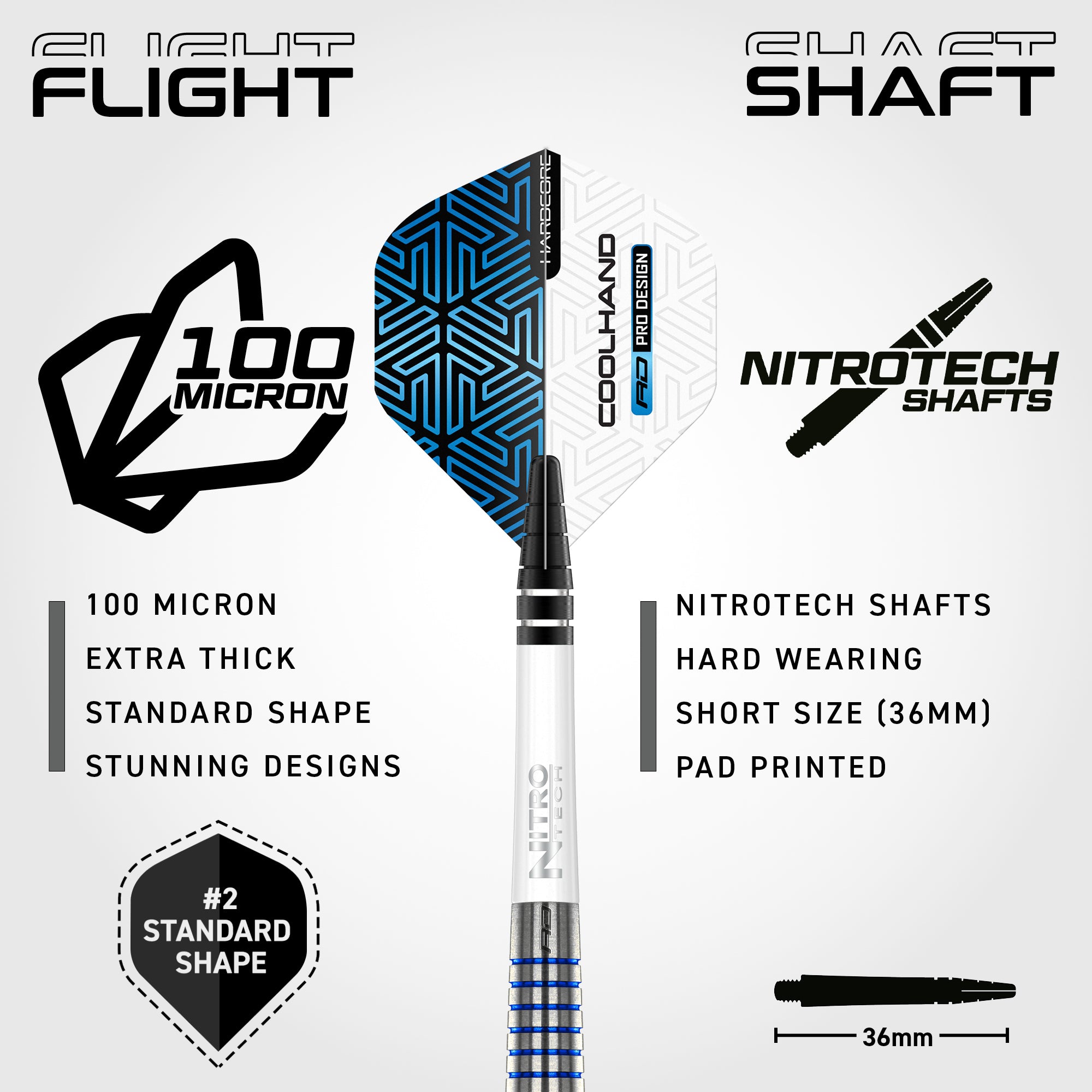 Luke Humphries TX3 Cool Blue S.E. Darts | 90% Tungsten | 22g–24g