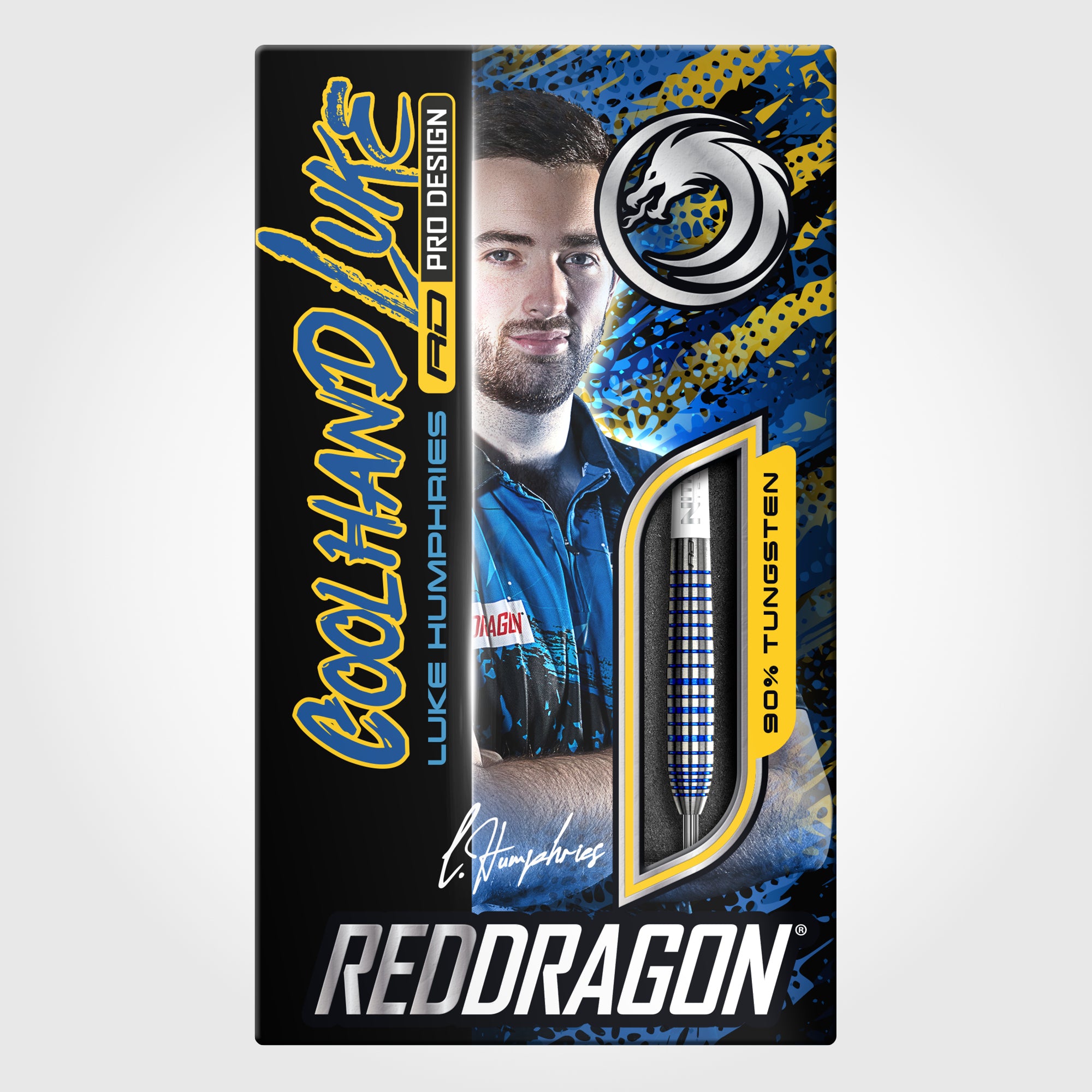 Luke Humphries TX3 Cool Blue SE (4BA加工) Luke Humphries TX3 Cool Blue S.E. Darts | 90% Tungsten | 22g–24g