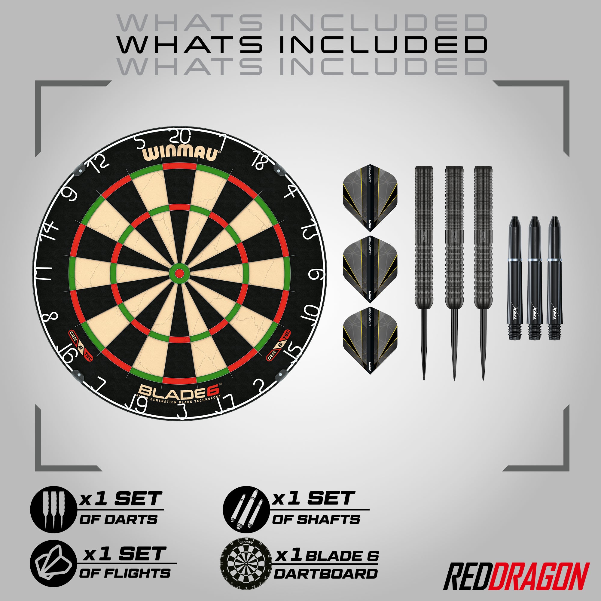 Winmau Blade 6 & Seren Onyx 1 - 22g Darts