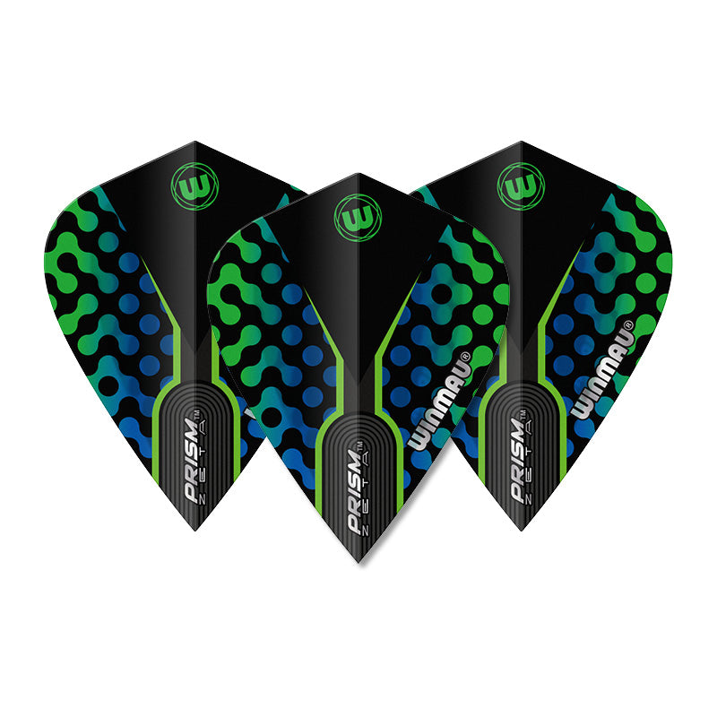 Blue, Black & Green Prism Zeta Kite