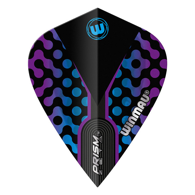 Winmau Prism Zeta Blue, Black & Purple Kite
