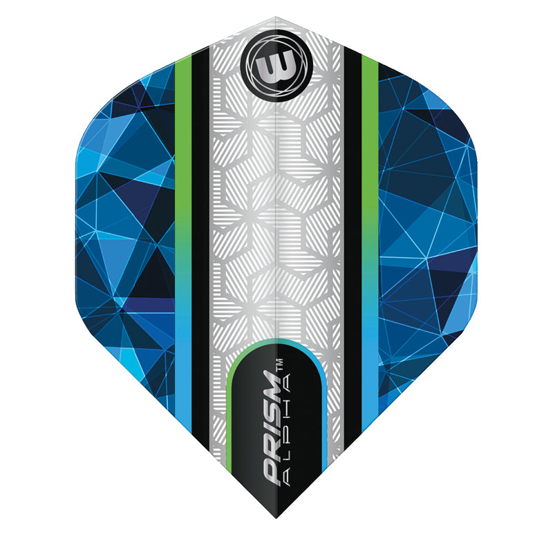 Winmau Prism Alpha White & Blue Dart Flights