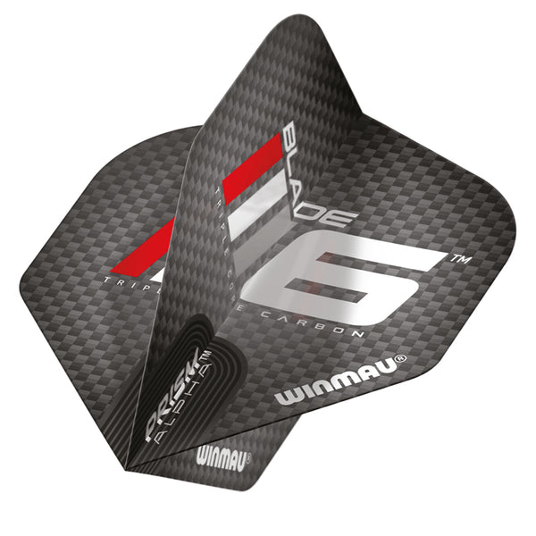 WINMAU - Prism Alpha Zwart En Roze Dartvluchten - 1 Set Per Pakket (3