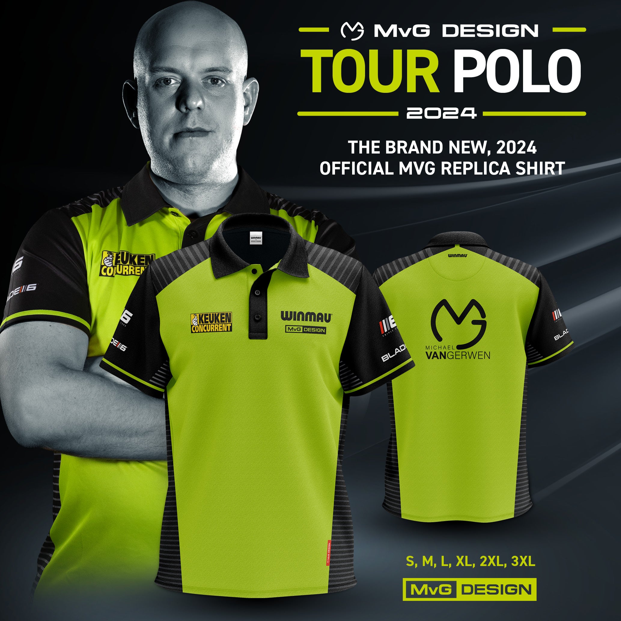 Michael van Gerwen Tour Polo 2024