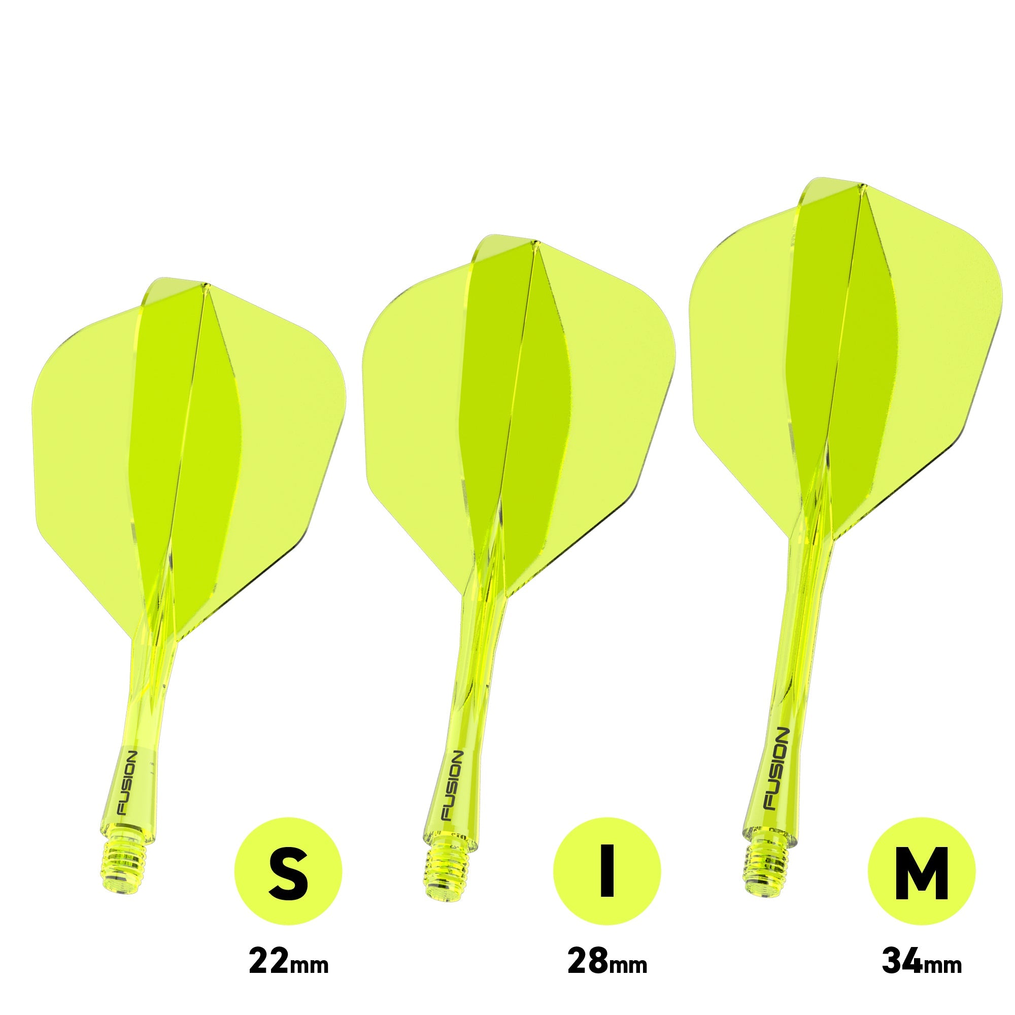 Fusion #6 Integrated Flight & Shaft Yellow