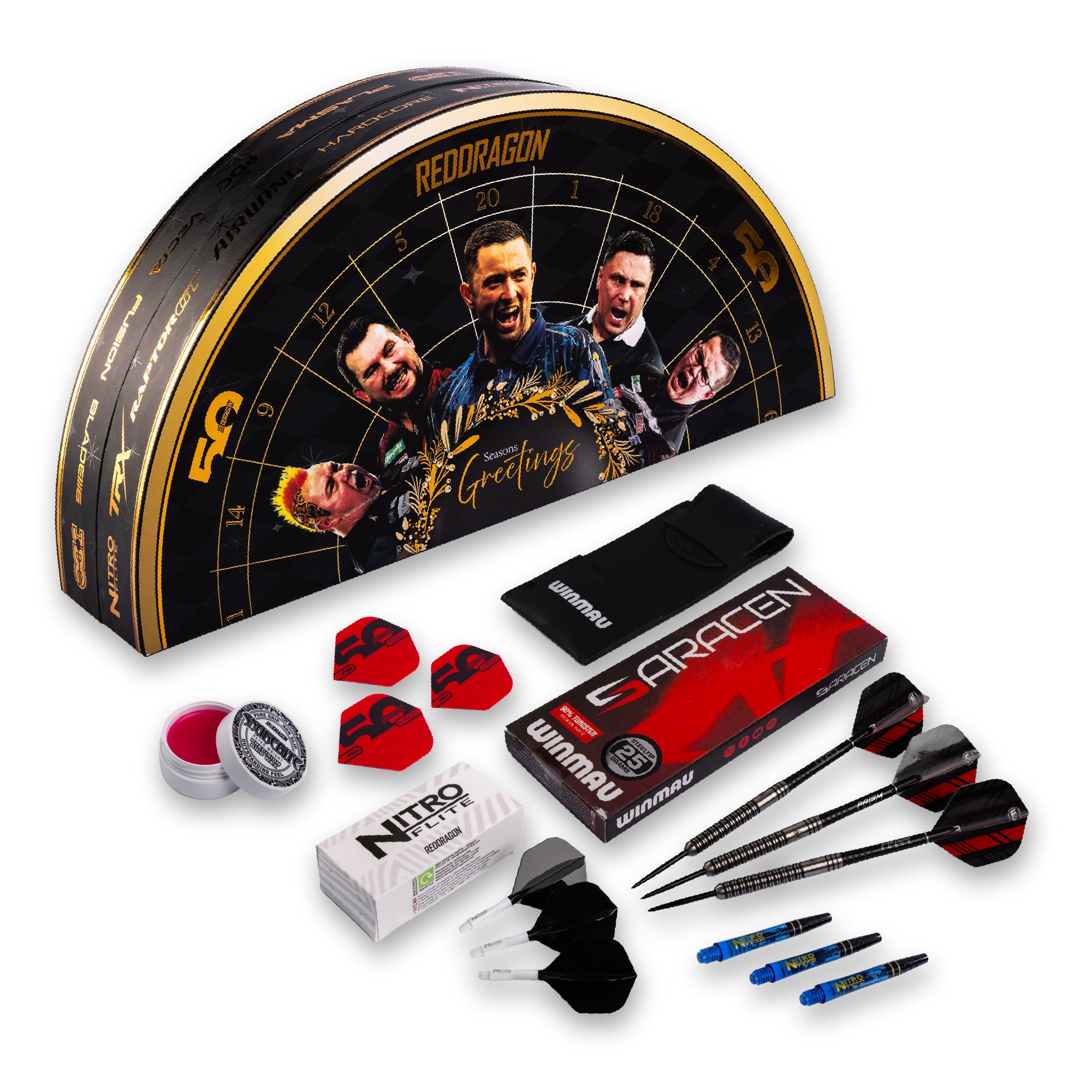 Black Dual-Branded Red Dragon x Winmau Advent Calendar