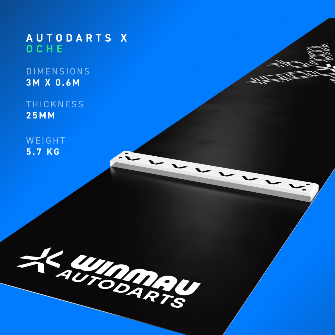 Autodarts PVC Dart Mat with Integrated Oche