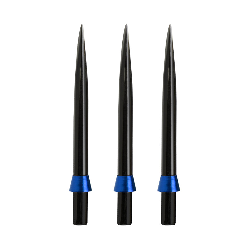 Red Dragon Specialist Dart Points - Black Standard 32mm with Blue Trident