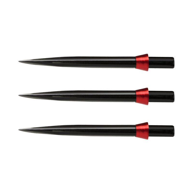 Red Dragon Specialist Dart Points - Black Standard 32mm with Red Trident