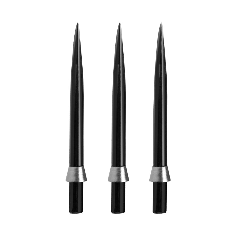 Red Dragon Specialist Dart Points - Black Standard 32mm with Silver Trident