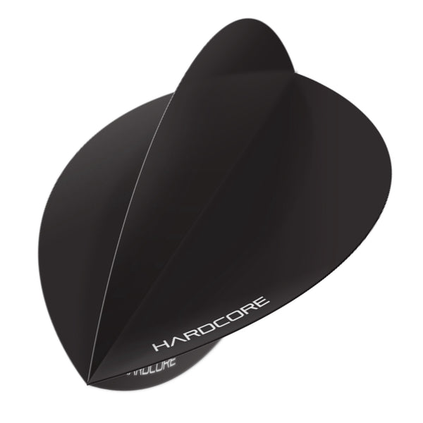 Hardcore Black Oversized Pear Dart Flights Red Dragon Darts