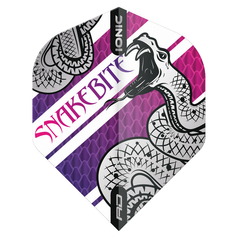 Peter Wright Snakebite Hardcore Coiled Snake Purple Dart Flights
