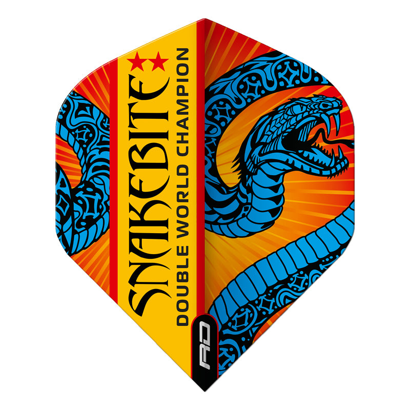 Snakebite Hardcore Ionic Blue & Orange Standard Dart Flights