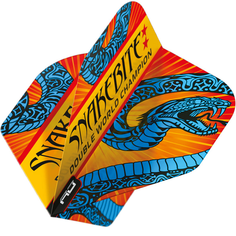 Snakebite Hardcore Ionic Blue & Orange Standard Dart Flights