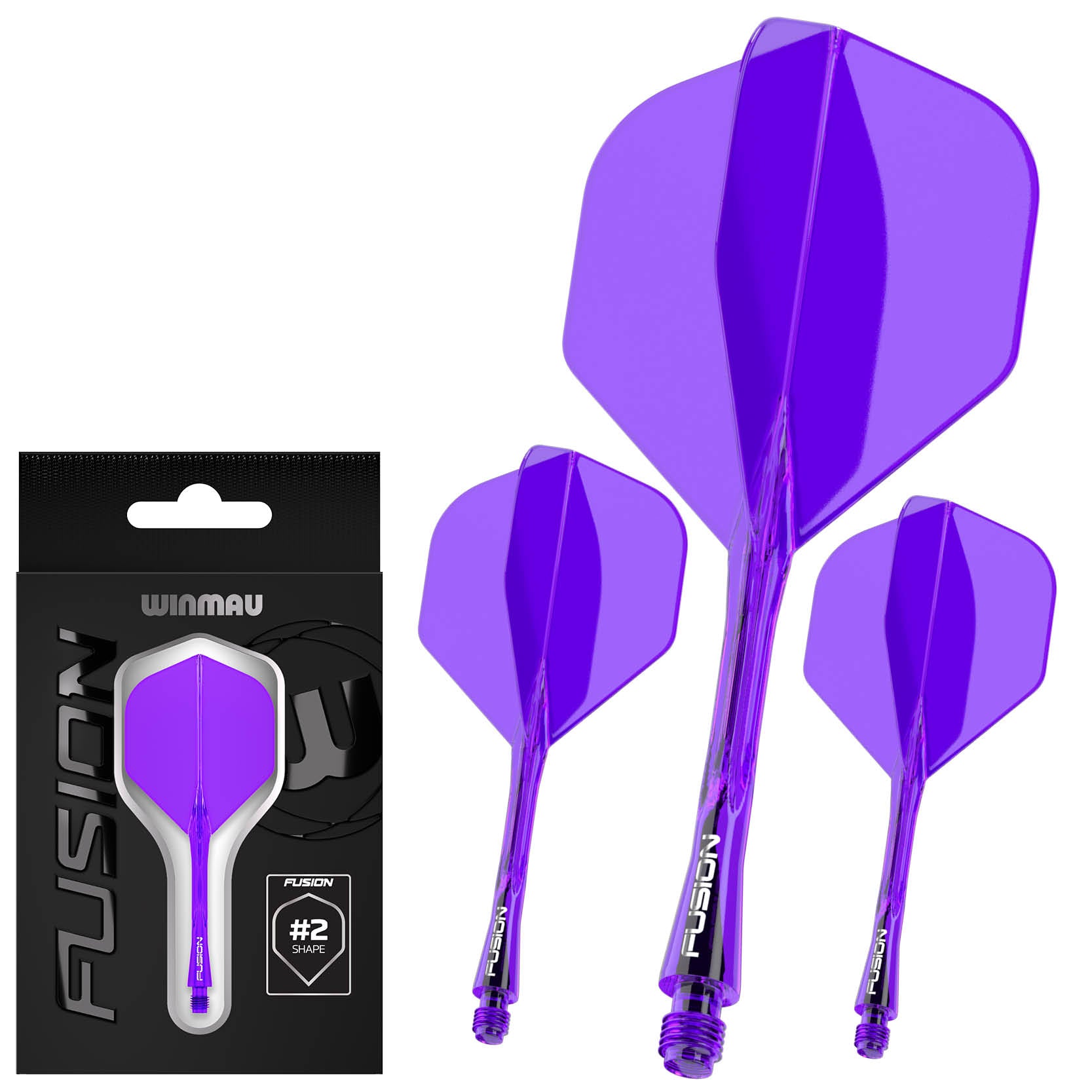 Fusion #2 Integrated Flight & Shaft Purple