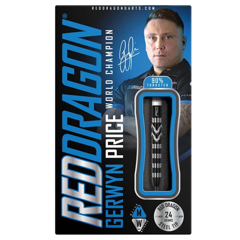 les fléchettes de gerwin price dit iceman en 24g de chez red dragon