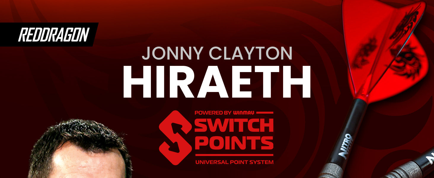 Red Dragon Jonny Clayton Hiraeth 90% Tungsten Steel Tip Darts