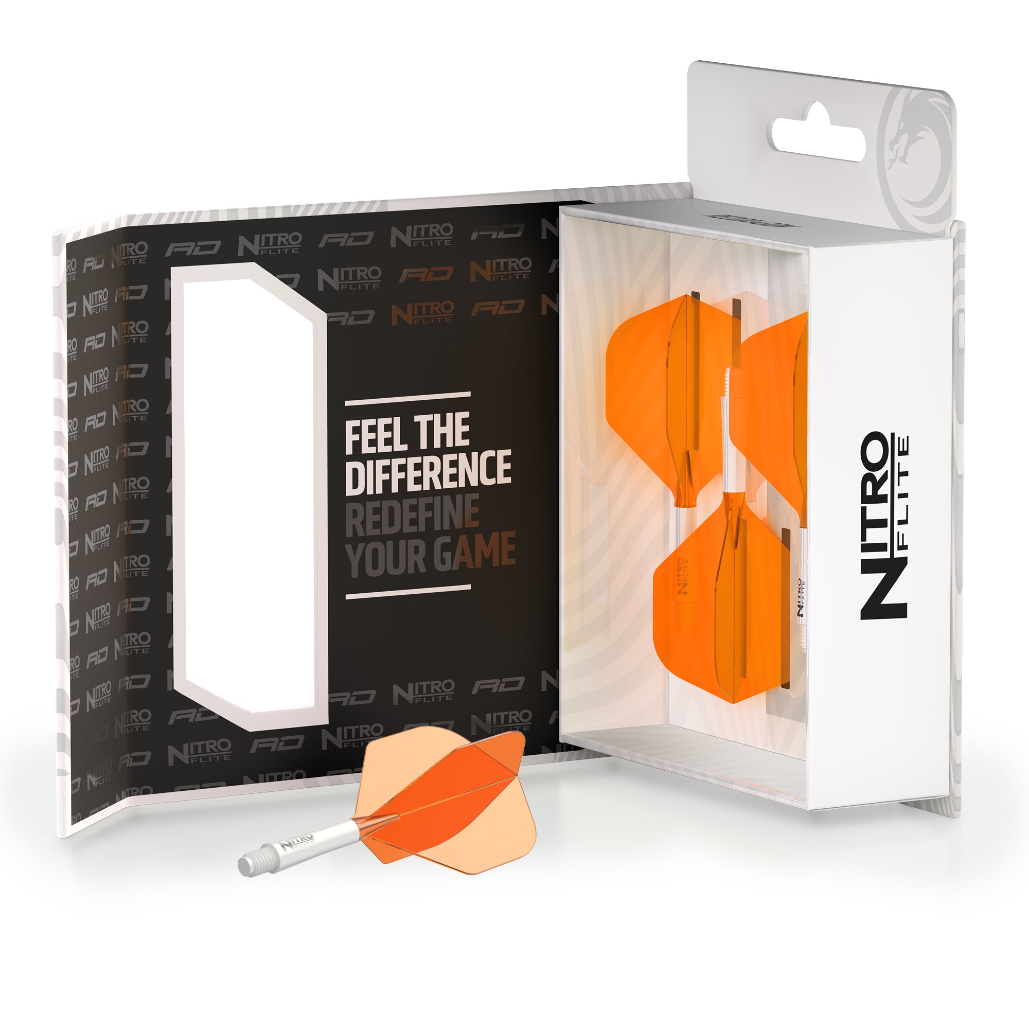 Red Dragon Nitro Flite Orange and White