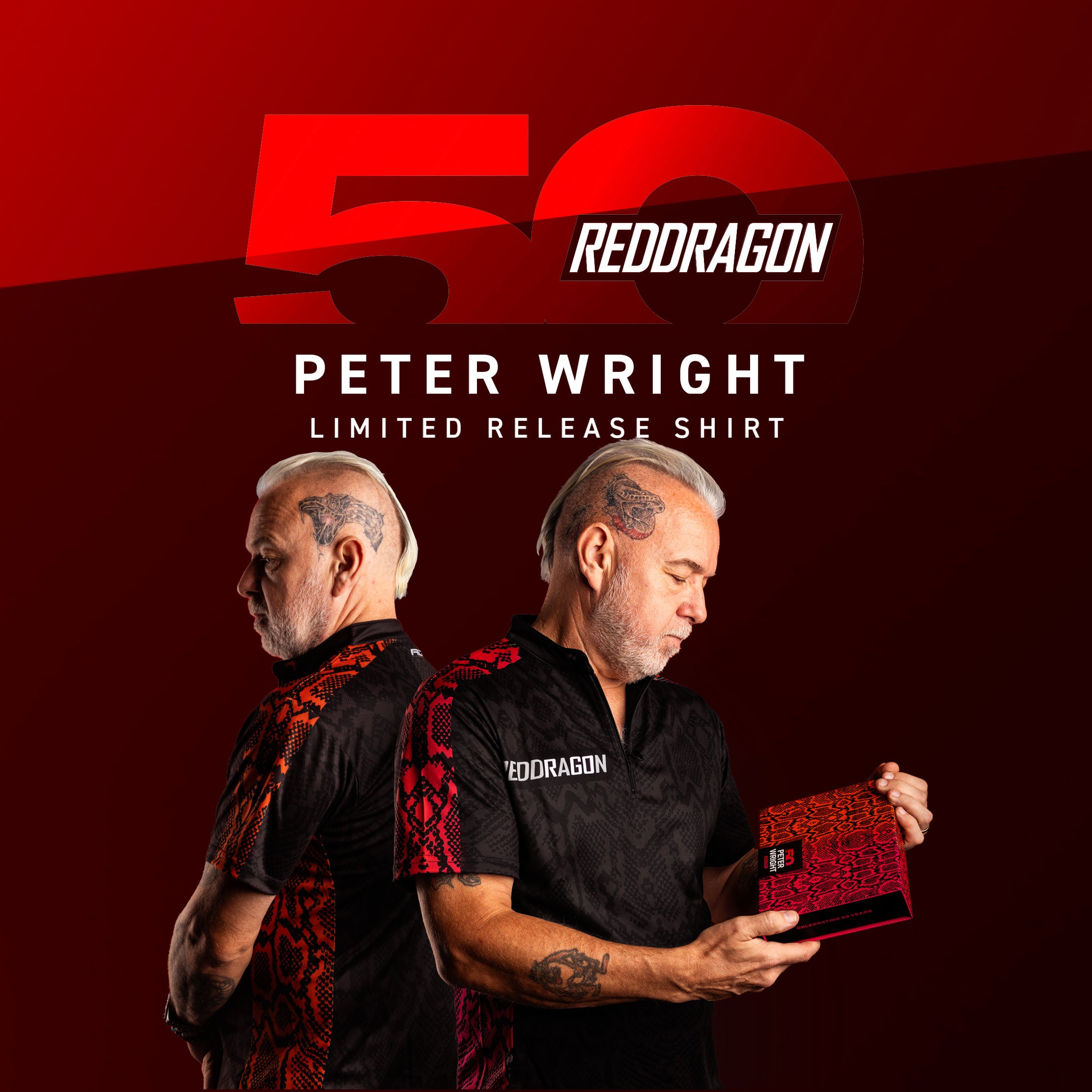 Peter Wright Limited Edition Tour Polo | Official Red Dragon