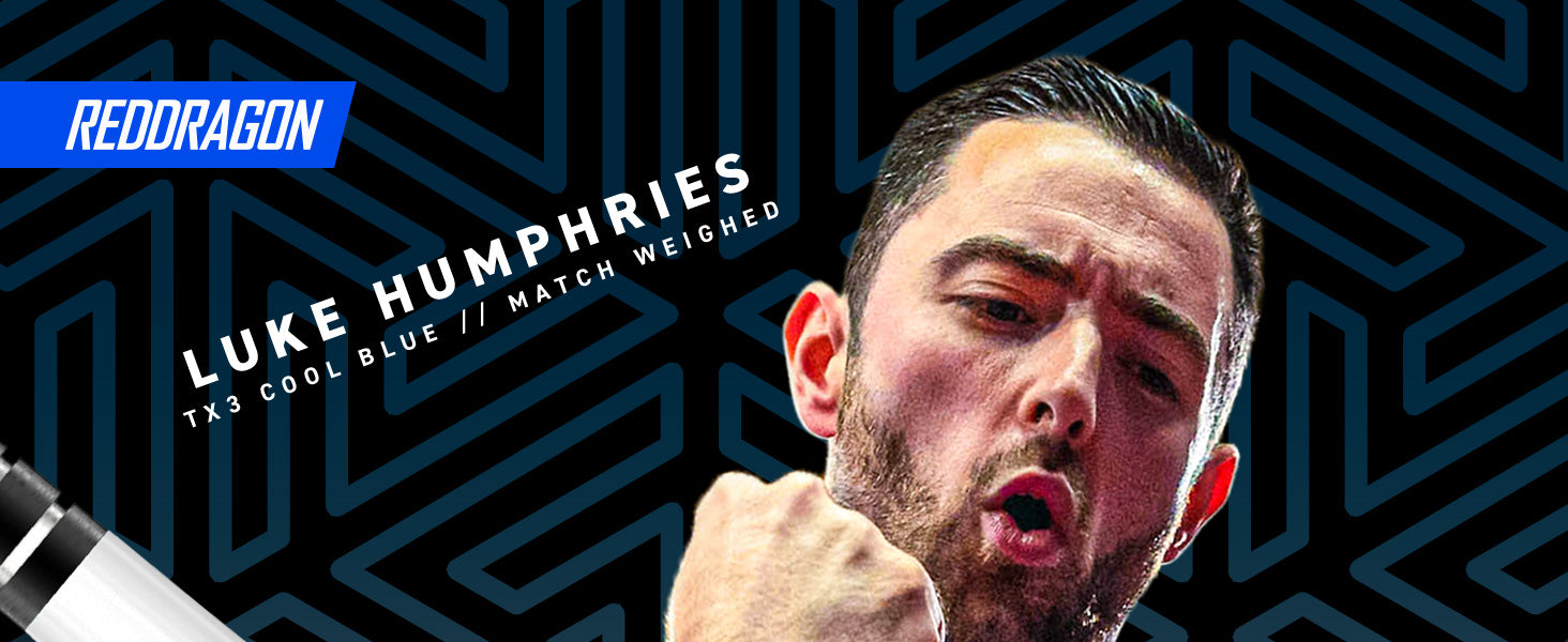 Luke Humphries TX3 Cool Blue S.E. Darts | 90% Tungsten | 22g–24g