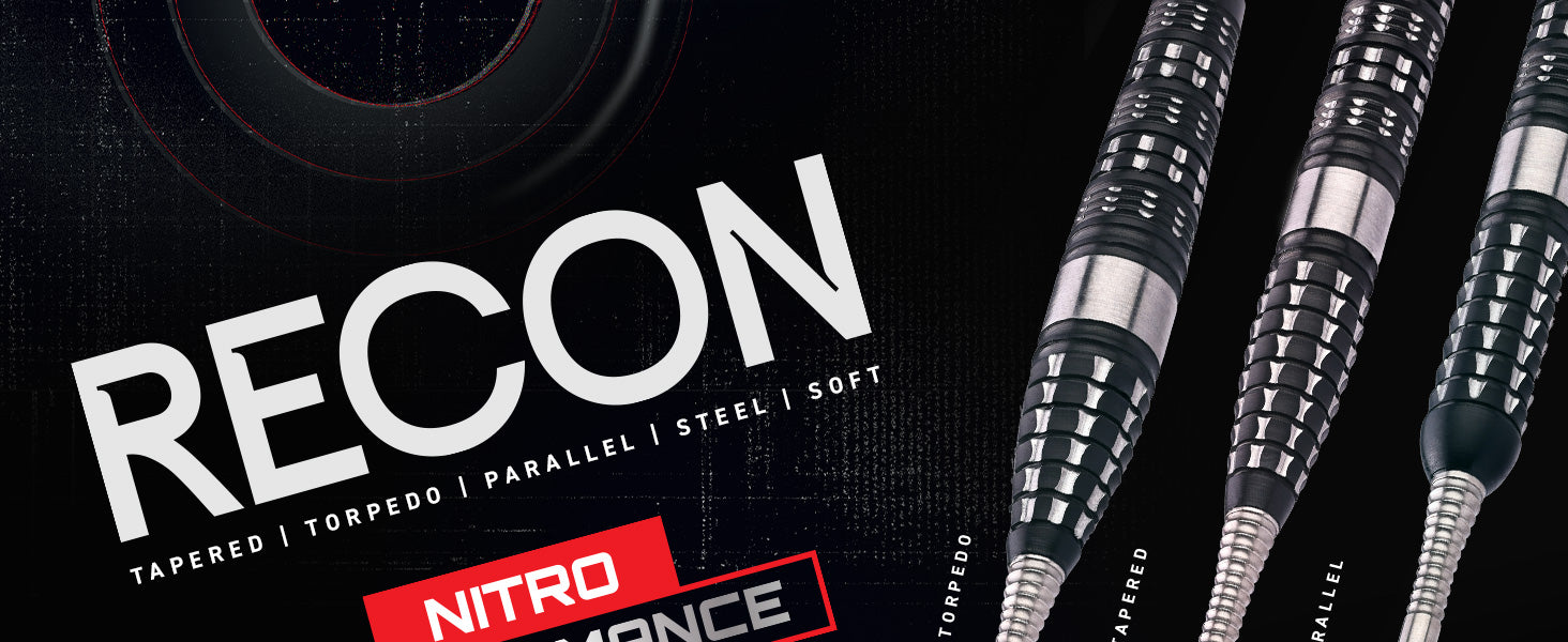Red Dragon Recon Torpedo Darts | 90% Tungsten | Angled Milling