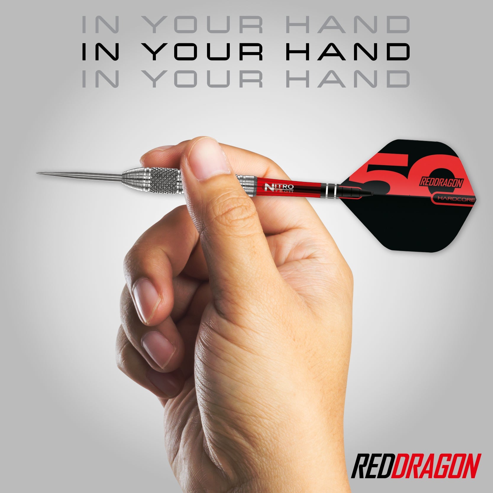 Red Dragon Grizzly 4 Darts | 50th Anniversary | Knurled | Full