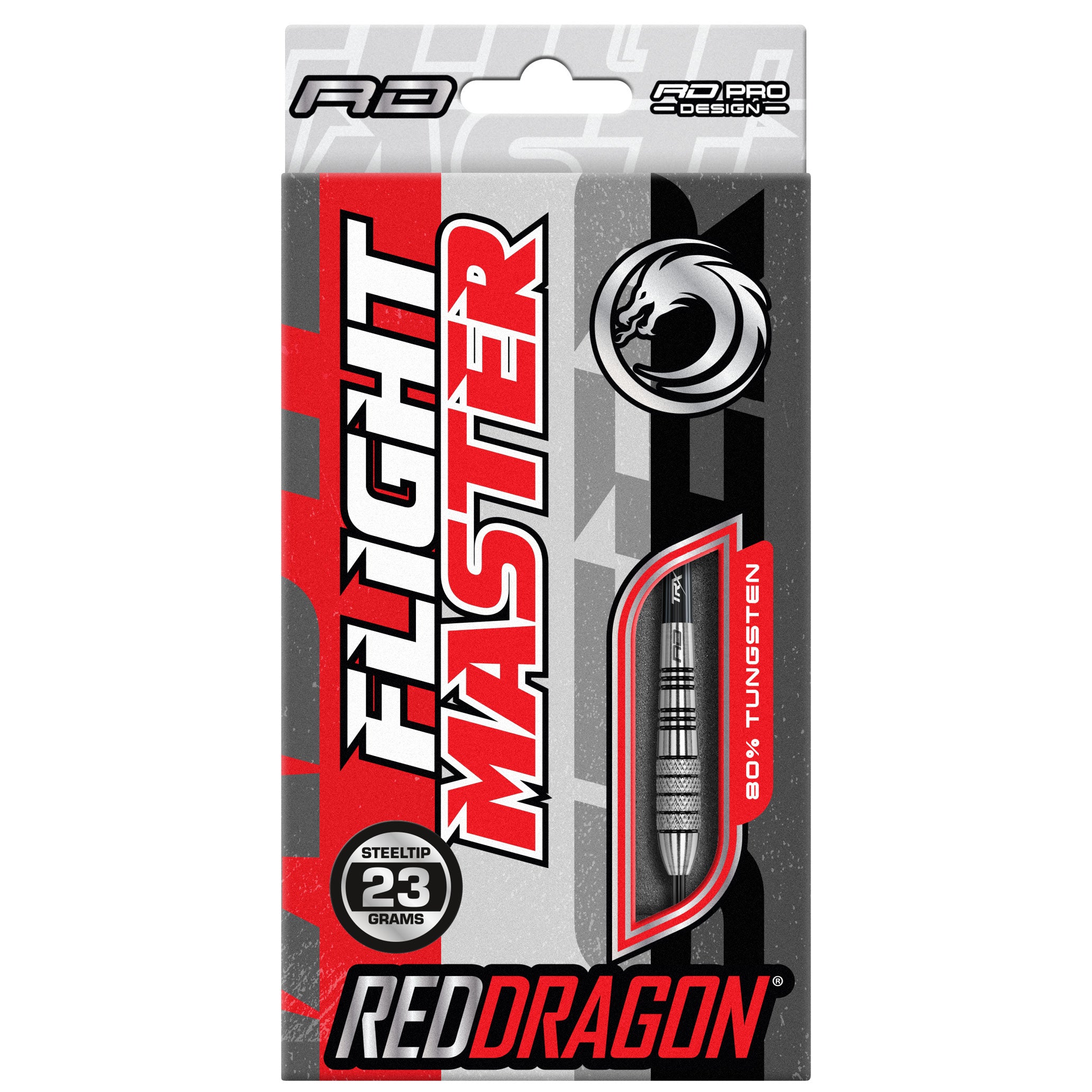 RED DRAGON Sidewinder: Flightmaster - 80% Tungsten Steel Fléchettes avec  vols & Shafts