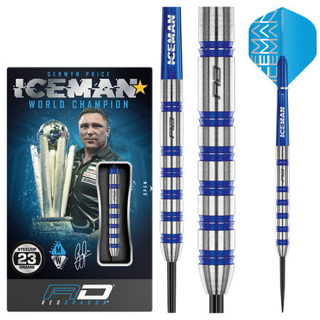 Gerwyn Price Iceman Challenger Darts | 80% Tungsten | 23g–25g