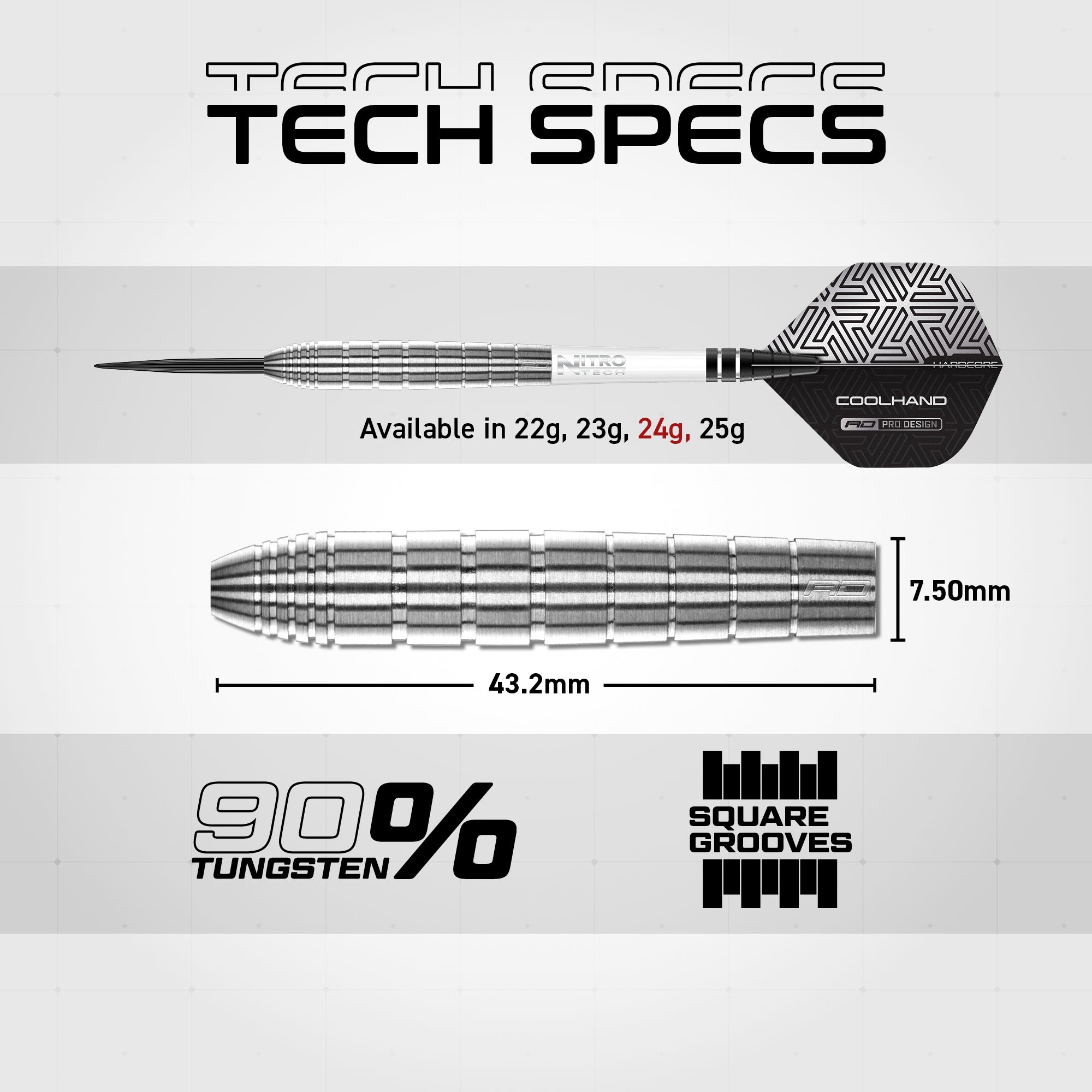 Luke Humphries TX1 Pioneer Darts | 90% Tungsten | 22g & 24g