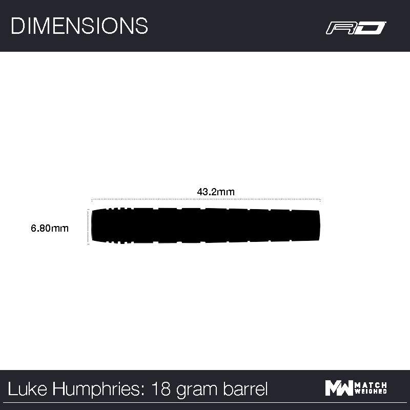 RDD2505 Luke Humphries SE 18g barrel - Image 7
