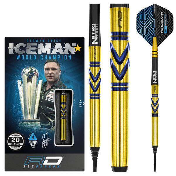Gerwyn Price Avalanche Gold Softip Darts | Red Dragon Darts