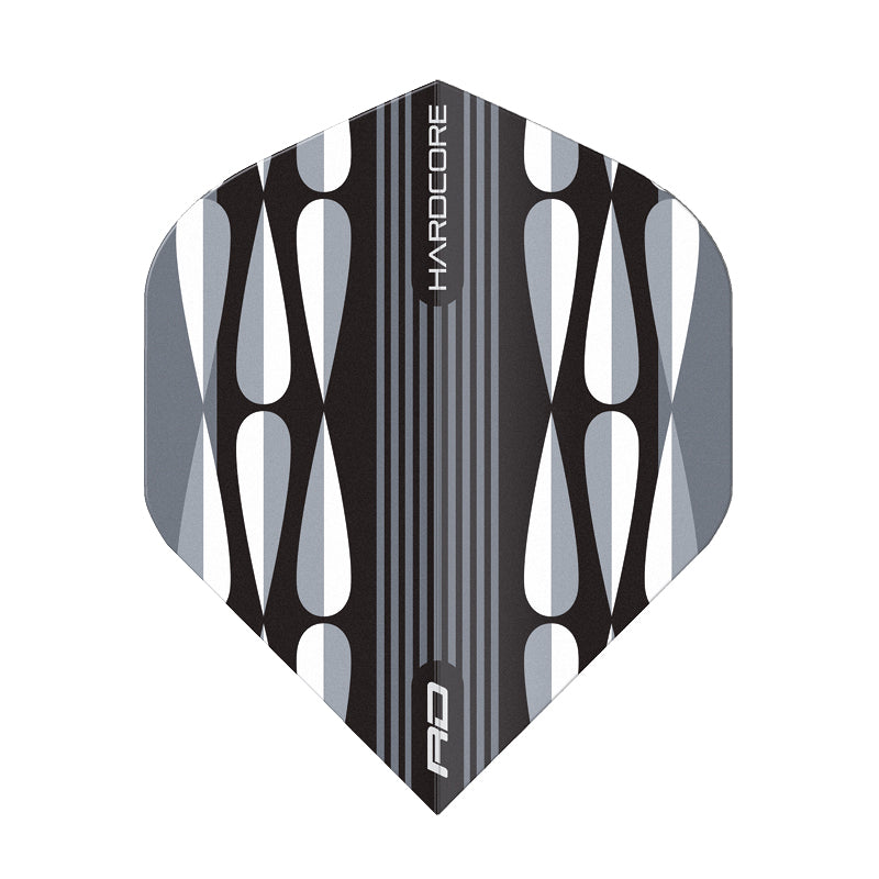 Hardcore Radical White Teardrop Dart Flights