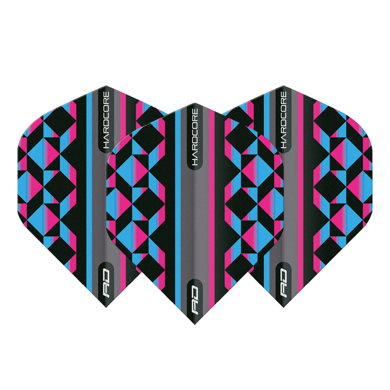Pink, Blue & Black Geometric Hardcore Radical Standard