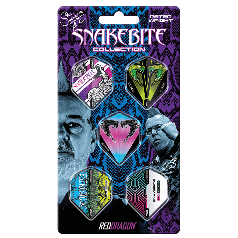 Peter Wright Snakebite Hardcore Flight Collection Card 1