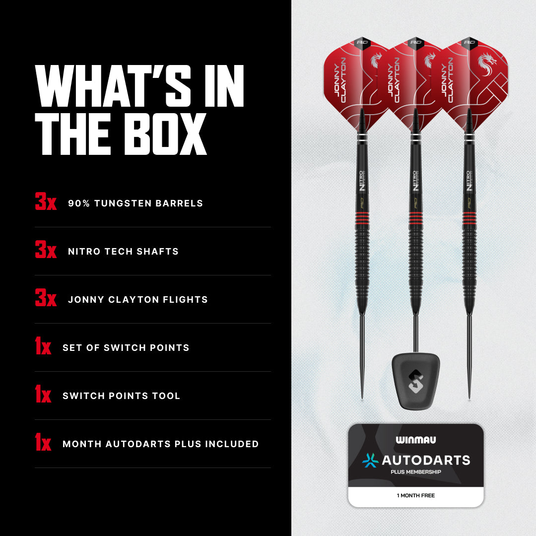 Jonny Clayton RD-ADV 90% Switch Point Darts