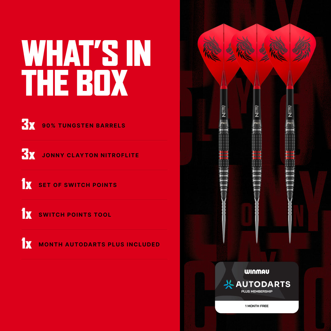 Jonny Clayton RD-PRO 90% Switch Point Darts