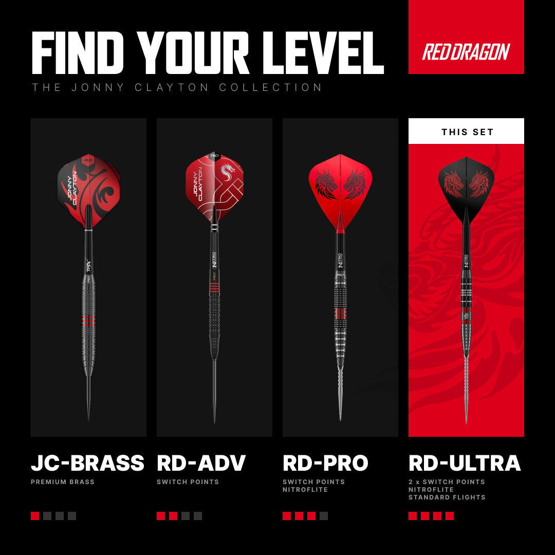 Jonny Clayton RD-ULTRA 90% Switch Point Darts