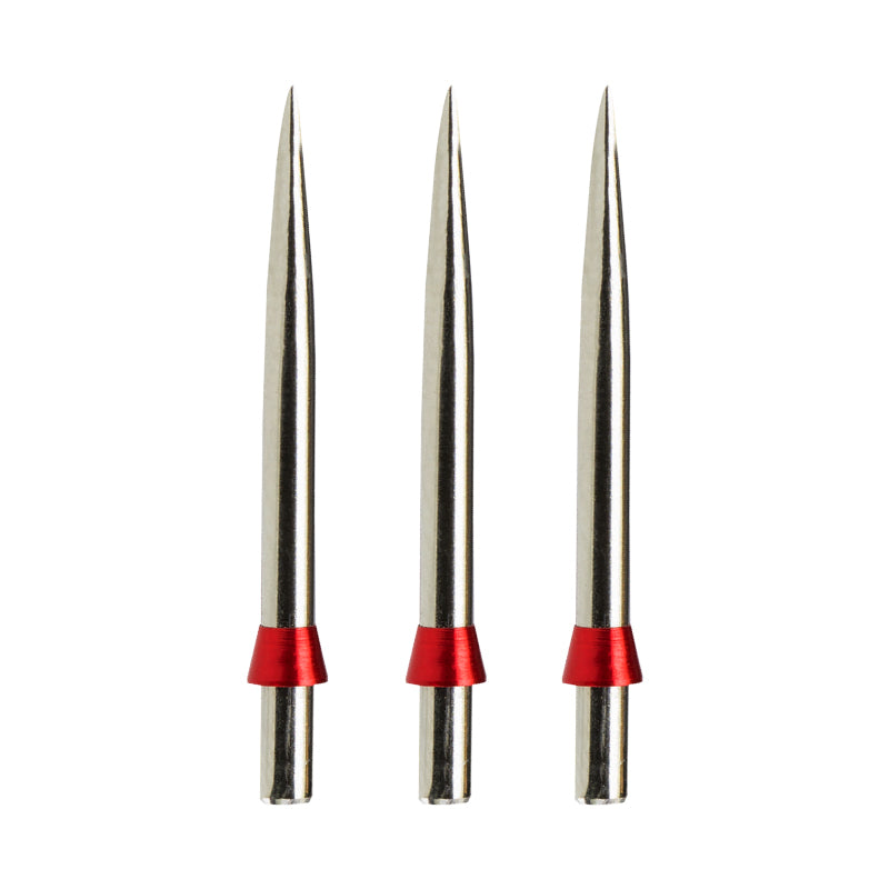 Red Dragon Specialist Dart Points - Silver Effect Standard 32mm with Red Trident