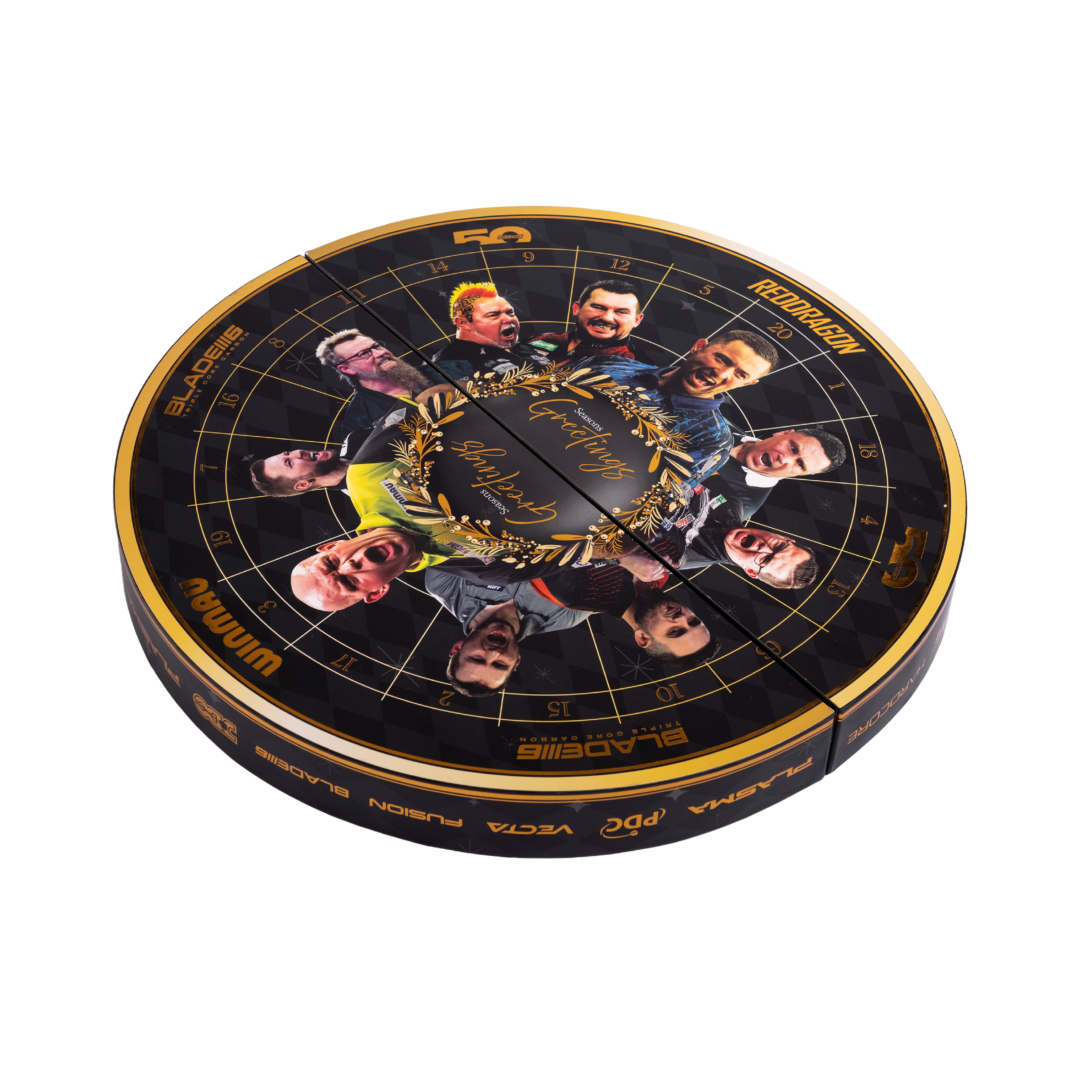 Black Dual-Branded Red Dragon x Winmau Advent Calendar