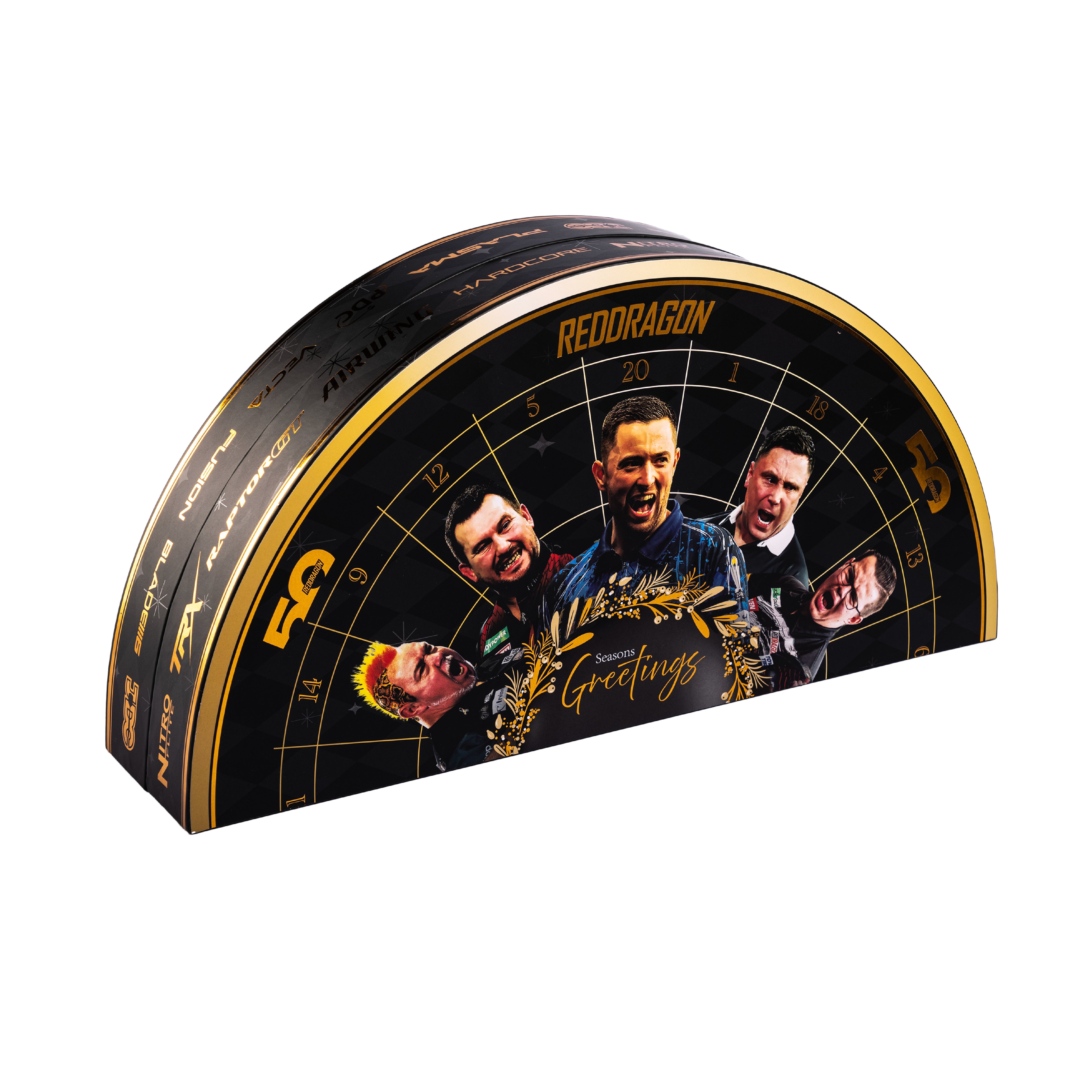 Black Dual-Branded Red Dragon x Winmau Advent Calendar