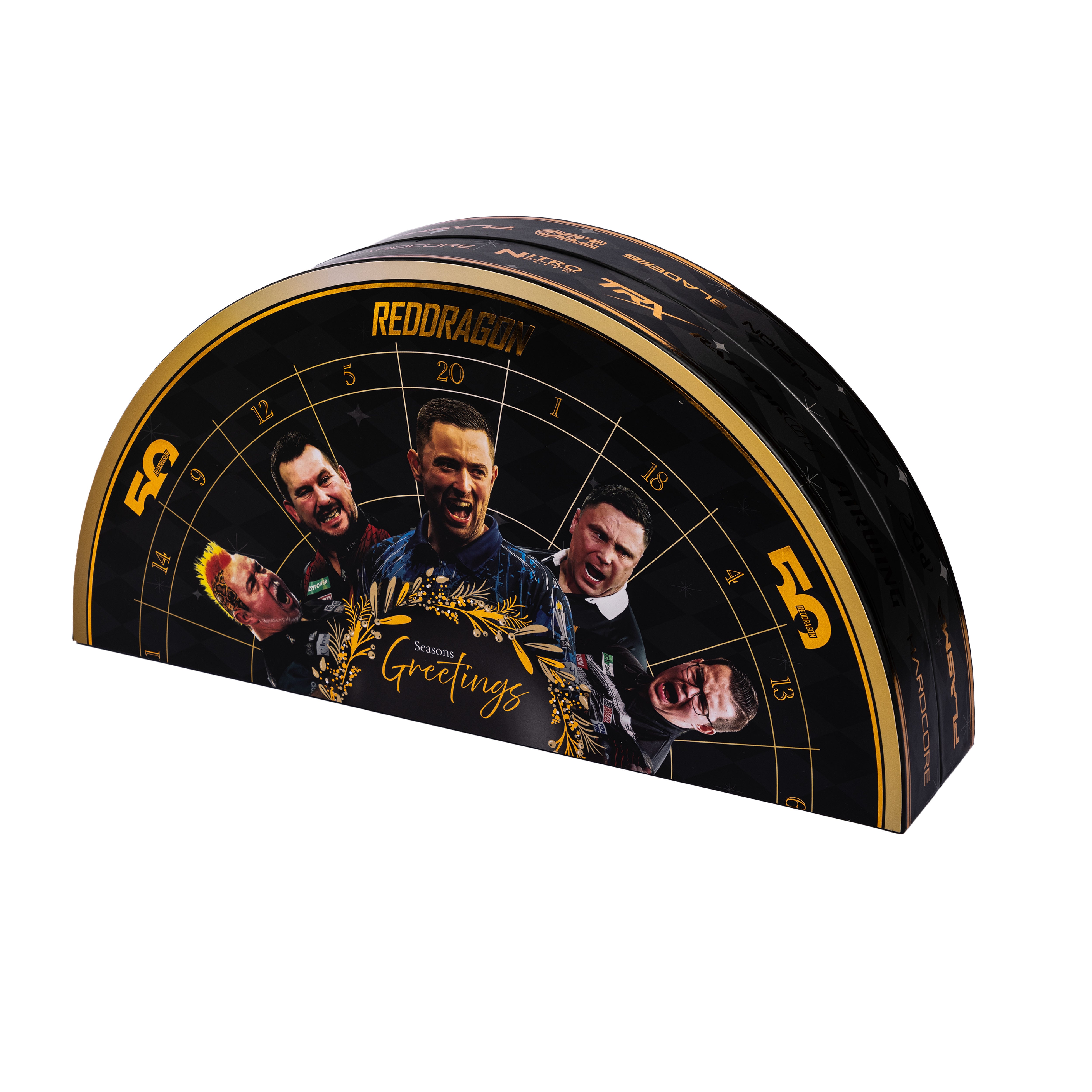 Black Dual-Branded Red Dragon x Winmau Advent Calendar